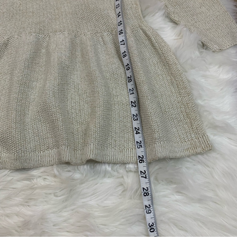 Dex Gold Knitted Ruffle Back Zip Sweater - Picture 8 of 14